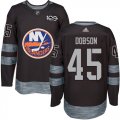 Wholesale Cheap Adidas Islanders #45 Noah Dobson Black 1917-2017 100th Anniversary Stitched NHL Jersey
