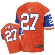 Wholesale Cheap Nike Broncos #27 Steve Atwater Orange Throwback Men's Stitched NFL Elite Jersey
