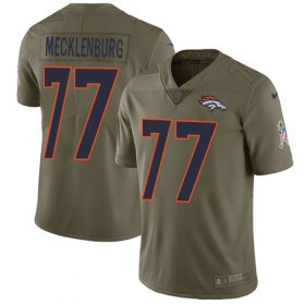 Wholesale Cheap Nike Broncos #77 Karl Mecklenburg Olive Men\'s Stitched NFL Limited 2017 Salute to Service Jersey