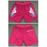 Wholesale Cheap Men Miami Heat Pink Pink Panther Shorts Run Small