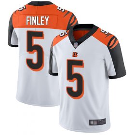 Wholesale Cheap Nike Bengals #5 Ryan Finley White Men\'s Stitched NFL Vapor Untouchable Limited Jersey