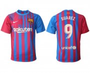 Wholesale Cheap Men's 2021-2022 Club Barcelona home aaa version red 9 Nike Soccer Jerseys