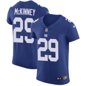 Wholesale Cheap Nike Giants #29 Xavier McKinney Royal Blue Team Color Men\'s Stitched NFL Vapor Untouchable Elite Jersey