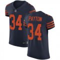 Wholesale Cheap Nike Bears #34 Walter Payton Navy Blue Alternate Men's Stitched NFL Vapor Untouchable Elite Jersey