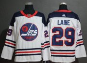 Wholesale Cheap Adidas Jets #29 Patrik Laine White Authentic Heritage Stitched NHL Jersey