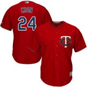 Wholesale Cheap Twins #24 C.J. Cron Red Cool Base Stitched MLB Jersey
