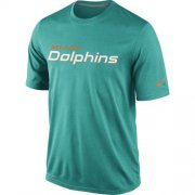 Wholesale Cheap Miami Dolphins Nike Legend Wordmark Essential 2 Performance T-Shirt Green