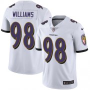 Wholesale Cheap Nike Ravens #98 Brandon Williams White Men's Stitched NFL Vapor Untouchable Limited Jersey