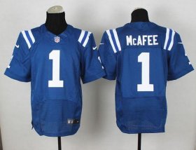 Wholesale Cheap Nike Colts #1 Pat McAfee Royal Blue Team Color Men\'s Stitched NFL Elite Jersey