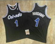 Wholesale Cheap Men's Orlando Magic #1 Penny Hardaway Black 1994-95 Hardwood Classics AU Jersey