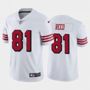 Wholesale Cheap Men's San Francisco 49ers White Limited #81 Jordan Reed Football Rush Vapor Untouchable Jersey