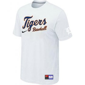 Wholesale Cheap Detroit Tigers Nike Short Sleeve Practice MLB T-Shirt White