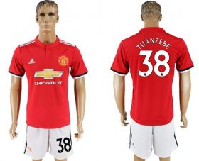 Wholesale Cheap Manchester United #38 Tuanzebe Red Home Soccer Club Jersey