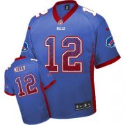 Wholesale Cheap Nike Bills #12 Jim Kelly Royal Blue Team Color Men's Stitched NFL Elite Drift Fashion Jersey