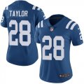 Wholesale Cheap Nike Colts #28 Jonathan Taylor Royal Blue Team Color Women's Stitched NFL Vapor Untouchable Limited Jersey