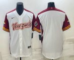 Cheap Men's Venezuela Baseball Blank 2023 White World Classic Stitched Jerseys