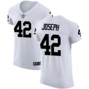 Wholesale Cheap Nike Raiders #42 Karl Joseph White Men's Stitched NFL Vapor Untouchable Elite Jersey