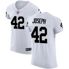 Wholesale Cheap Nike Raiders #42 Karl Joseph White Men\'s Stitched NFL Vapor Untouchable Elite Jersey