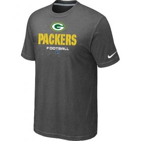 Wholesale Cheap Nike Green Bay Packers Critical Victory NFL T-Shirt Dark Grey