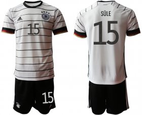Wholesale Cheap Men 2021 European Cup Germany home white 15 Soccer Jersey1