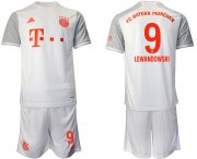 Wholesale Cheap Men 2020-2021 club Bayern Munchen away 9 white Soccer Jerseys