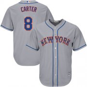 Wholesale Cheap Mets #8 Gary Carter Grey Cool Base Stitched Youth MLB Jersey