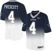 Wholesale Cheap Nike Cowboys #4 Dak Prescott Navy Blue/White Men's Stitched NFL Elite Fadeaway Fashion Jersey