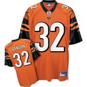 Wholesale Cheap Bengals #32 Cedric Benson Orange Stitched NFL Jersey