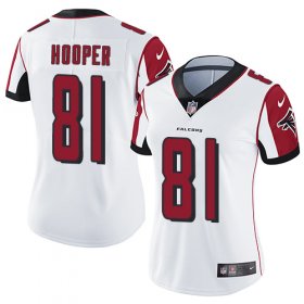 Wholesale Cheap Nike Falcons #81 Austin Hooper White Women\'s Stitched NFL Vapor Untouchable Limited Jersey