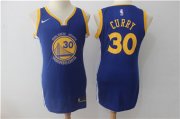 Wholesale Cheap Nike Golden State Warriors #30 Stephen Curry Blue Women Swingman Jersey
