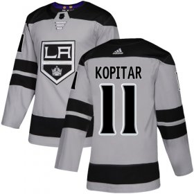 Wholesale Cheap Adidas Kings #11 Anze Kopitar Gray Alternate Authentic Stitched NHL Jersey