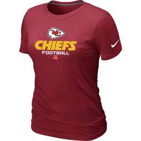 Wholesale Cheap Women\'s Nike Kansas City Chiefs Critical Victory NFL T-Shirt Red