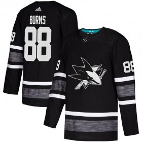 Wholesale Cheap Adidas Sharks #88 Brent Burns Black Authentic 2019 All-Star Stitched Youth NHL Jersey