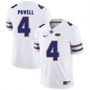 Wholesale Cheap Florida Gators White #4 Brandon Powell Football Player Performance Jersey