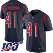 Wholesale Cheap Nike Texans #41 Zach Cunningham Navy Blue Men's Stitched NFL Limited Rush 100th Season Jersey