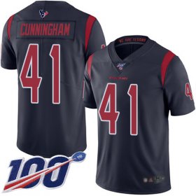 Wholesale Cheap Nike Texans #41 Zach Cunningham Navy Blue Men\'s Stitched NFL Limited Rush 100th Season Jersey