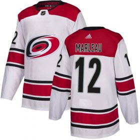 Wholesale Cheap Adidas Hurricanes #12 Patrick Marleau White Road Authentic Stitched NHL Jersey