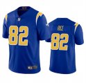 Cheap Men's Los Angeles Chargers #82 Brenden Rice Royal 2024 Draft Vapor Limited Football Stitched Jersey