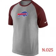Wholesale Cheap Nike Buffalo Bills Ash Tri Big Play Raglan NFL T-Shirt Grey/Red
