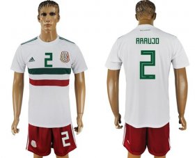 Wholesale Cheap Mexico #2 Araujo Away Soccer Country Jersey