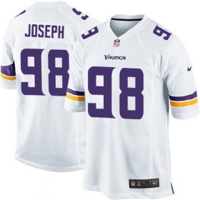 Wholesale Cheap Nike Vikings #98 Linval Joseph White Youth Stitched NFL Elite Jersey
