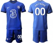 Wholesale Cheap Men 2020-2021 club Chelsea home customized blue Soccer Jerseys