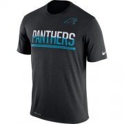 Wholesale Cheap Men's Carolina Panthers Nike Practice Legend Performance T-Shirt Black