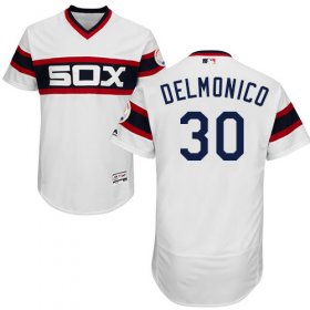 Wholesale Cheap White Sox #30 Nicky Delmonico White Flexbase Authentic Collection Alternate Home Stitched MLB Jersey