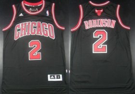 Wholesale Cheap Chicago Bulls #2 Nate Robinson Revolution 30 Swingman Black Jersey