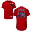 Wholesale Cheap Twins #20 Eddie Rosario Red Flexbase Authentic Collection Stitched MLB Jersey