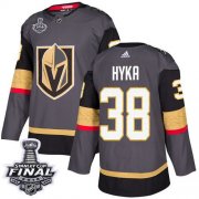 Wholesale Cheap Adidas Golden Knights #38 Tomas Hyka Grey Home Authentic 2018 Stanley Cup Final Stitched Youth NHL Jersey