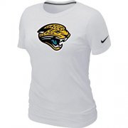Wholesale Cheap Women's Nike Jacksonville Jaguars Logo NFL T-Shirt White