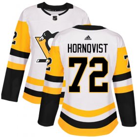 Wholesale Cheap Adidas Penguins #72 Patric Hornqvist White Road Authentic Women\'s Stitched NHL Jersey