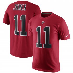 Wholesale Cheap Nike Atlanta Falcons #11 Julio Jones Color Rush 2.0 Name & Number T-Shirt Red